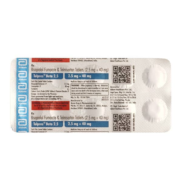 Telpres Beta 2.5Mg Strip Of 10 Tablets