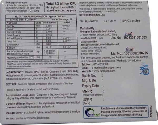 Intebact Strip Of 10 Capsules