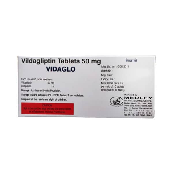 Vidaglo 50mg Strip Of 10 Tablets