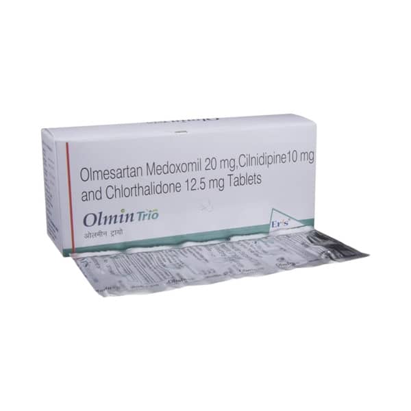 Olmin Trio 20/10/12.5Mg Strip Of 15 Tablets