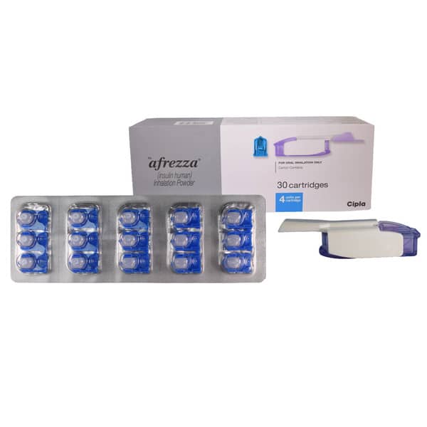Afrezza Box Of 30 - 4 Unit Cartridge And 1 Inhaler