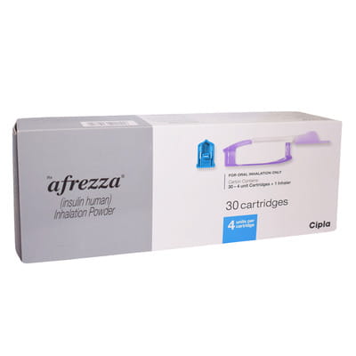 Afrezza Box Of 30 - 4 Unit Cartridge And 1 Inhaler