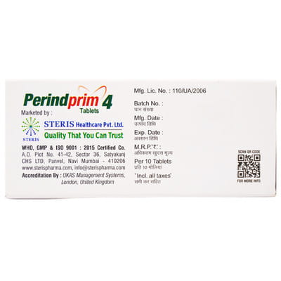 Perindprim 4mg Strip Of 10 Tablets