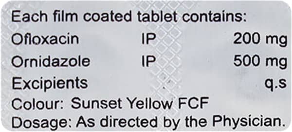Ogit Oz 200/500 Mg Strip Of 10 Tablets