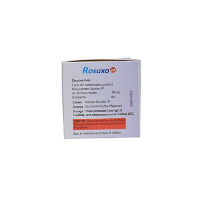 Rosuxo 20mg Strip Of 15 Tablets