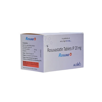 Rosuxo 20mg Strip Of 15 Tablets