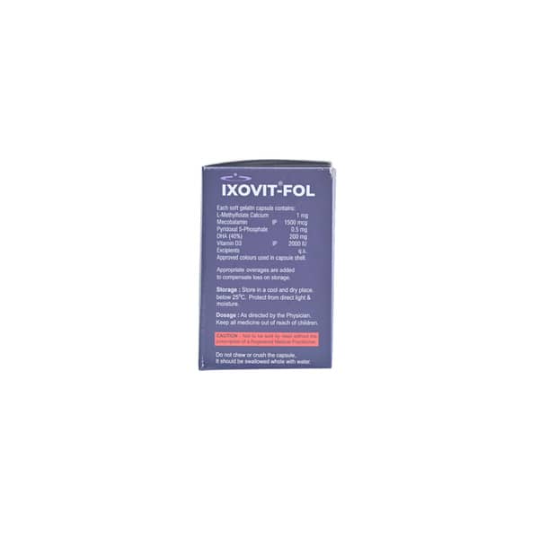 Ixovit Fol Strip Of 10 Softgel Capsules