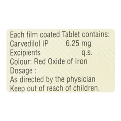 Carvistar 6.25mg Strip Of 15 Tablets