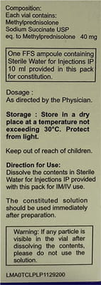 Nucort M 40mg Vial Of 1 Powder For Injection