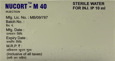 Nucort M 40mg Vial Of 1 Powder For Injection