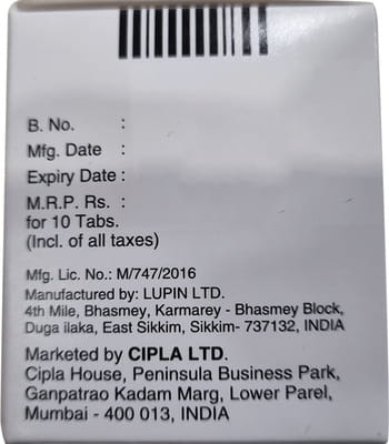 Carloc I 3.125mg Strip Of 10 Tablets