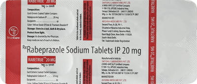 Rabetrue 20mg Strip Of 10 Tablets