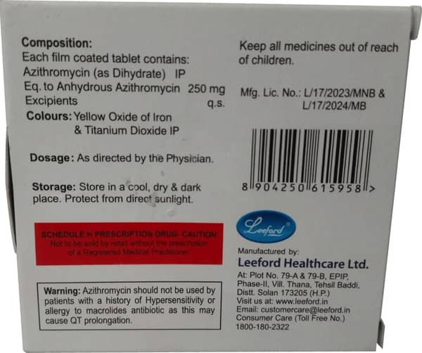 Aziford 250mg Strip Of 10 Tablets