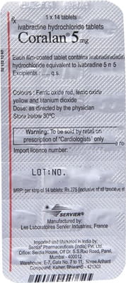 Coralan 5mg Strip Of 10 Tablets