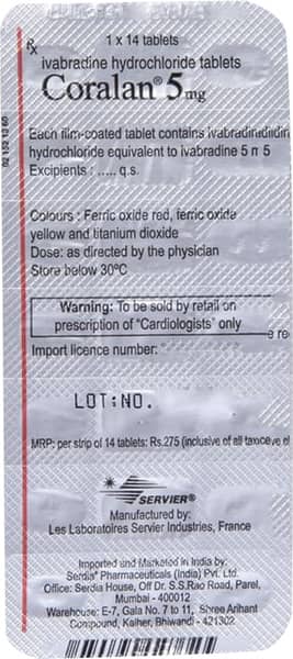 Coralan 5mg Strip Of 10 Tablets