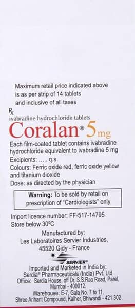 Coralan 5mg Strip Of 10 Tablets