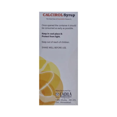 Calcirol 1000iu Mixed Fruit Flavour Bottle Of 100ml Syrup