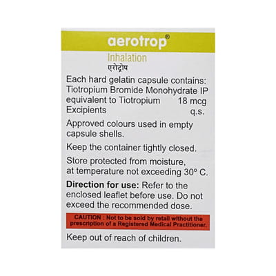 Aerotrop Bottle Of 30 Inhalation Capsules