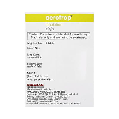 Aerotrop Bottle Of 30 Inhalation Capsules