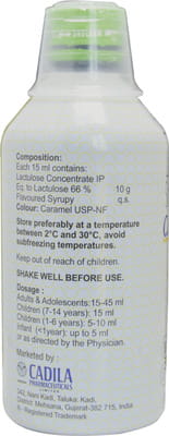 Cadilose Delicious Lemon Flavour Sugar Free Bottle Of 250ml Oral Solution