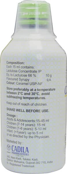 Cadilose Delicious Lemon Flavour Sugar Free Bottle Of 250Ml Oral Solution