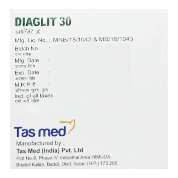 Diaglit 30Mg Strip Of 15 Tablets