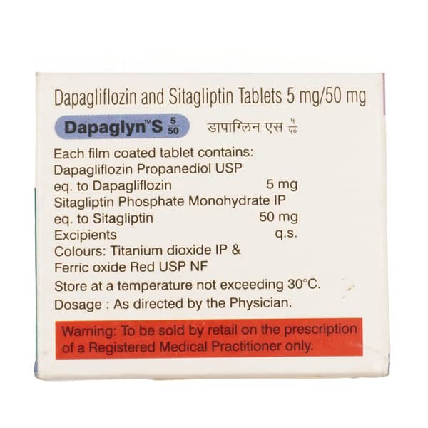 Dapaglyn S 5/50mg Strip Of 10 Tablets