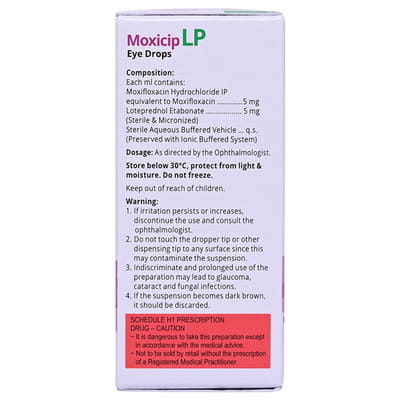 Moxicip Lp Bottle Of 5ml Eye Drops