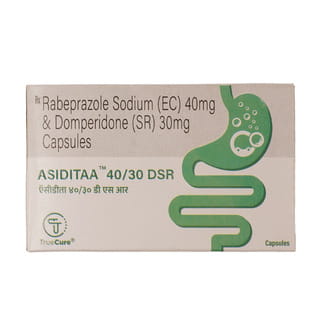 Asiditaa 40/30mg Dsr Strip Of 10 Capsules
