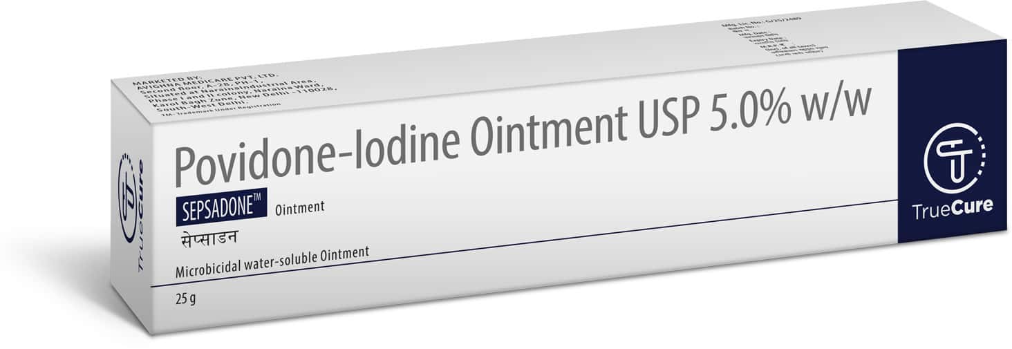 sepsadone 5 tube of 25gm ointment