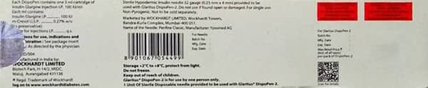 Glaritus Dispopen 2 100iu Pre Filled Pen Of 3ml Solution For Injection