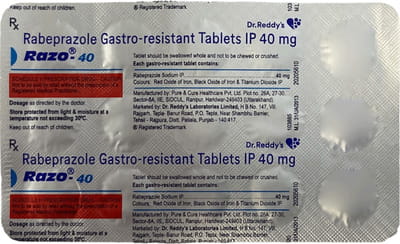Razo 40mg Strip Of 15 Tablets