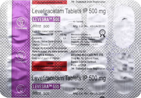 Levesra 500mg Strip Of 10 Tablets