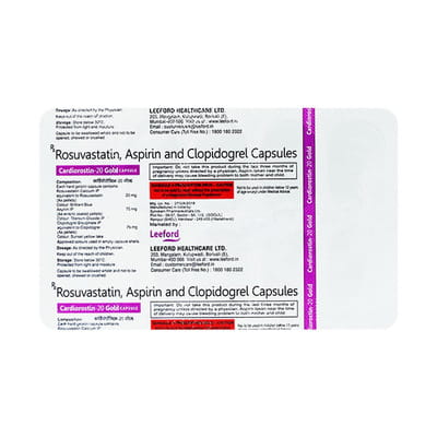 Cardiorostin 20mg Gold Strip Of 10 Capsules