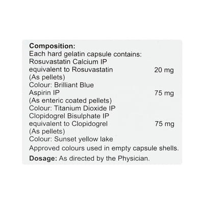 Cardiorostin 20mg Gold Strip Of 10 Capsules