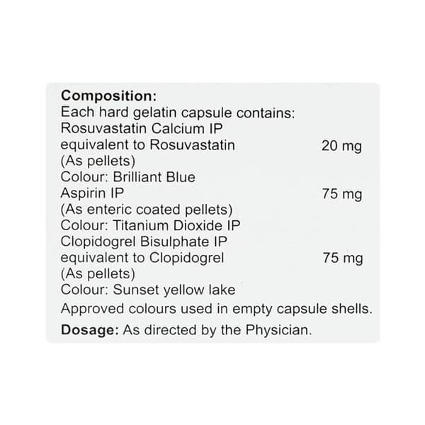 Cardiorostin 20mg Gold Strip Of 10 Capsules