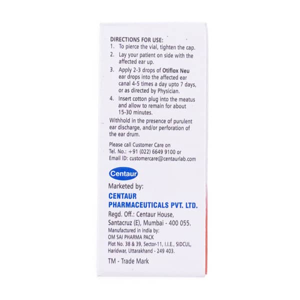 Otiflox Neu Bottle Of 5Ml Ear Drops