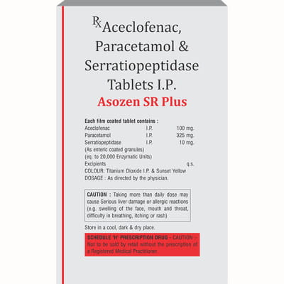 Asozen Sr Plus Strip Of 10 Tablets