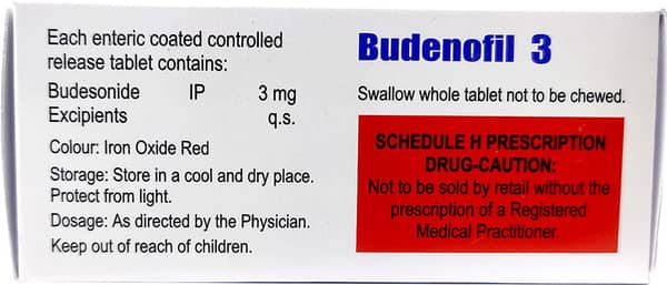 Budenofil 3mg Strip Of 10 Tablets