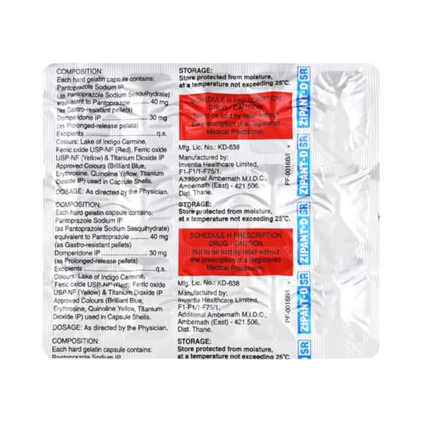 Zipant Dsr Strip Of 15 Capsules