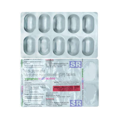 Vildamac M Sr 50/500mg Strip Of 10 Tablets