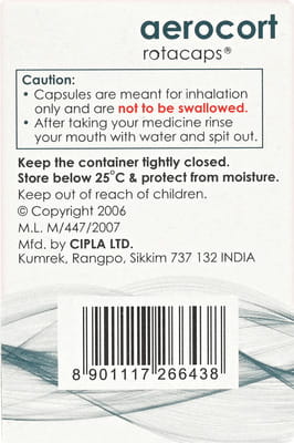 Aerocort Box Of 60 Rotacaps
