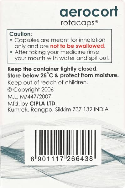 Aerocort Box Of 60 Rotacaps