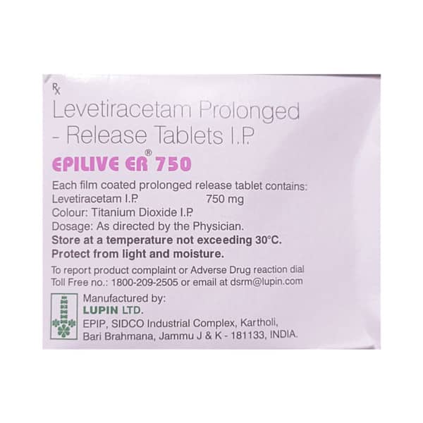 Epilive Er 750mg Strip Of 10 Tablets