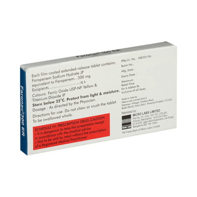 Faronac Er 300 Strip Of 10 Tablets