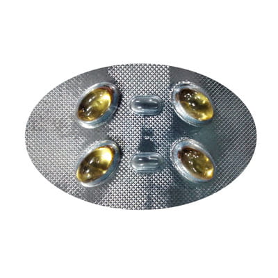 D3 Henz 60k Strip Of 4 Softgel Capsules