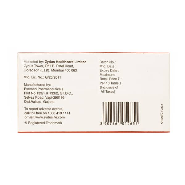 Arnx 100mg Strip Of 10 Tablets: Uses, Side Effects, Price & Dosage ...