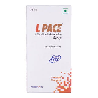 L Pace Orange Flavour Sugar Free Bottle Of 75Ml Syrup