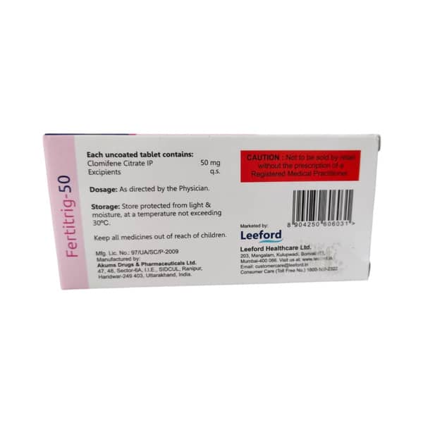 Fertitrig 50mg Strip Of 10 Tablets