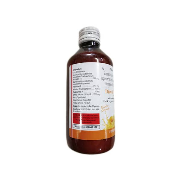 Diovol La Exotic Orange Sugar Free Bottle Of 170Ml Solution